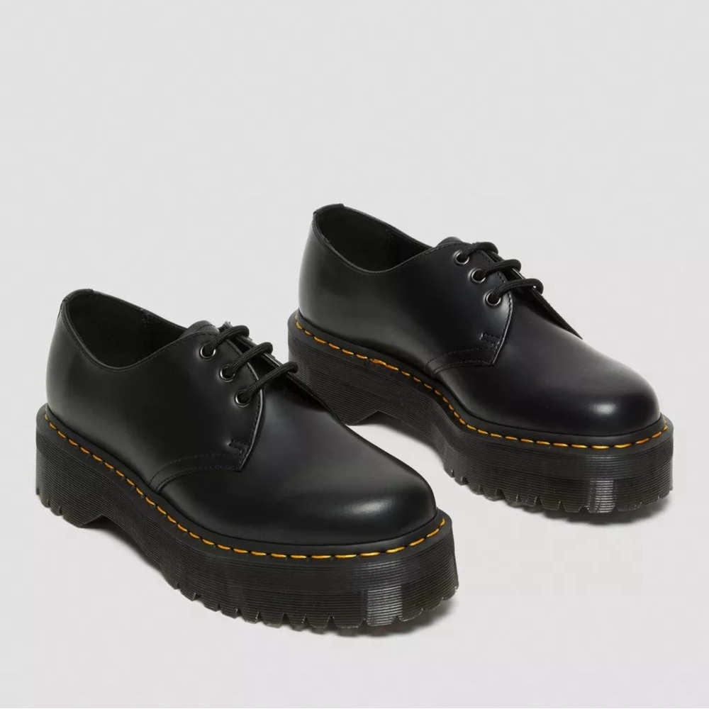 DR. MARTEN 1461 SMOOTH LEATHER PLATFORM SHOES